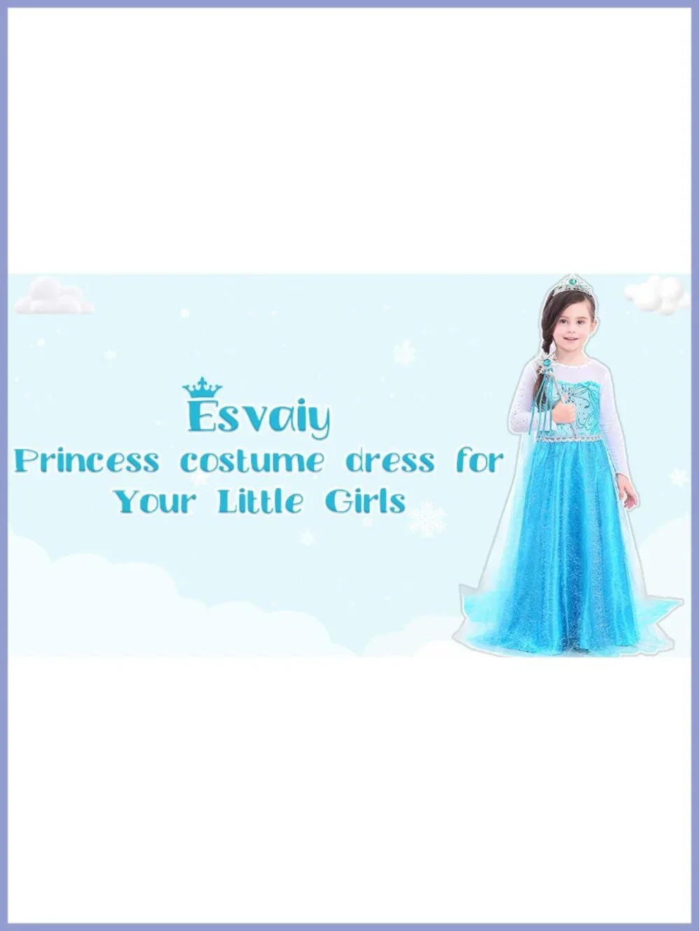 Girls Princess Costume Dress Halloween Birthday Party Cosplay